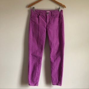 J. Crew “Toothpick” Vibrant Purple Skinny Cords - 25 - NWOT